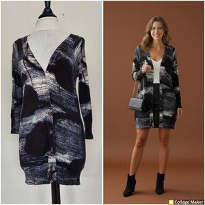 Rebecca Moses cardigan. Size XS. 70% Rayon, 30% Nylon.